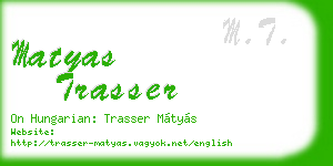 matyas trasser business card